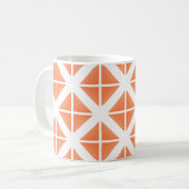 Mug Motif triangle Orange tendance (Devant gauche)