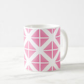 Mug Motif triangle rose tendance (Devant droit)