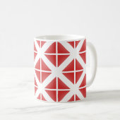 Mug Motif triangle rouge tendance (Devant droit)