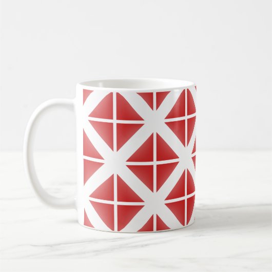 Mug Motif triangle rouge tendance (Gauche)