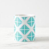 Mug Motif Triangle tendance Turquoise (Centre)