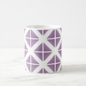 Mug Motif triangle tendance violet (Centre)