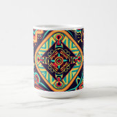 Mug Motif tribal Abstrait et dynamique de Huichol (Centre)