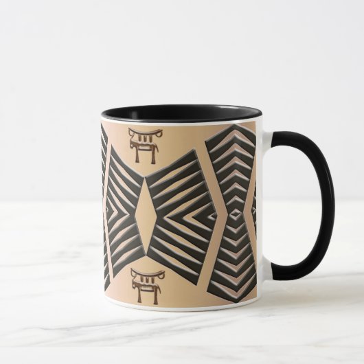 Mug motif tribal africain ethnique (Droite)