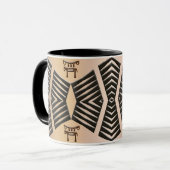 Mug motif tribal africain ethnique (Devant gauche)