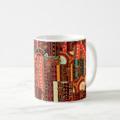 Mug Motif tribal Afrocentrique Kente (Devant droit)