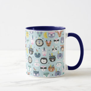 Mug Motif tribal mignon de visage