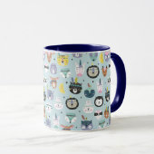 Mug Motif tribal mignon de visage (Devant droit)