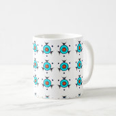 Mug Motif Tribal Turquoise (Devant droit)