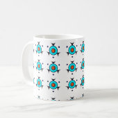 Mug Motif Tribal Turquoise (Devant gauche)