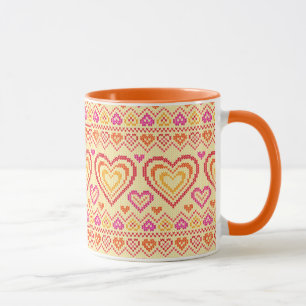 Mug Motif tricoté par Saint-Valentin