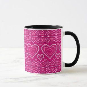 Mug Motif tricoté par Saint-Valentin 2