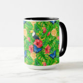 Mug Motif tropical (Devant droit)