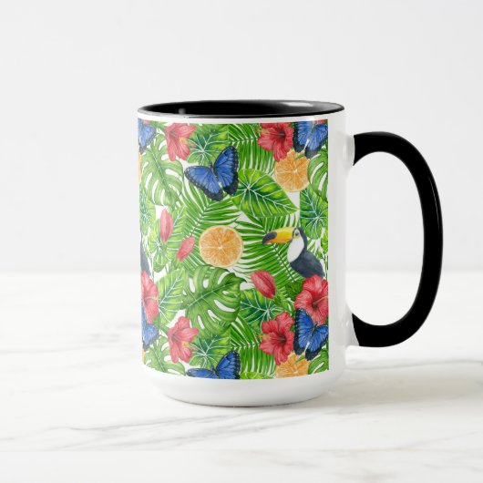 Mug Motif tropical (Droite)