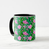 Mug Motif tropical aux fleurs de la jungle (Devant gauche)