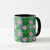 Mug Motif tropical aux fleurs de la jungle (Devant droit)