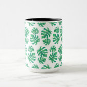 Mug Motif tropical avec feuilles monstères (Centre)