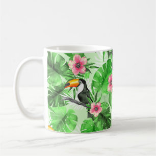 Mug Motif tropical avec toucan