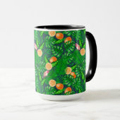 Mug Motif tropical, colibris (Devant droit)