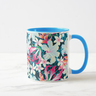 Mug Motif tropical coloré
