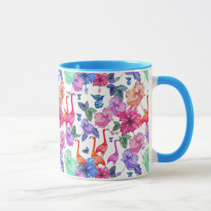 Mug Motif tropical d'aquarelle