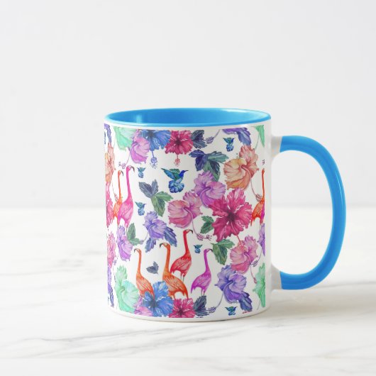 Mug Motif tropical d'aquarelle (Droite)