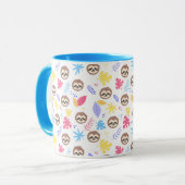 Mug Motif tropical de paresse et de feuille (Devant gauche)