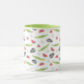 Mug Motif tropical de pastèque et de crocodile (Centre)