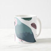 Mug Motif tropical de perroquets modernes (Devant droit)