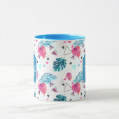 Mug Motif tropical de triangle de feuille (Centre)