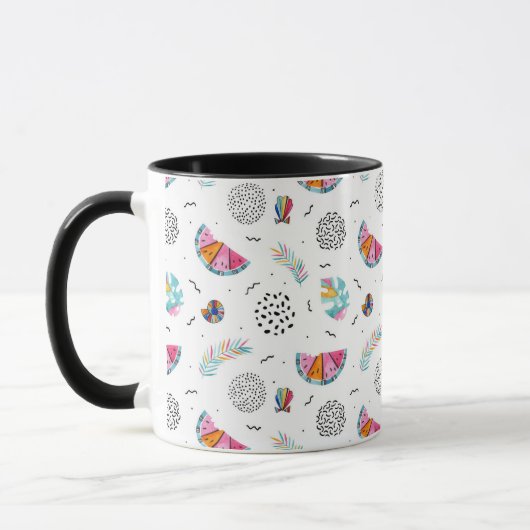 Mug Motif tropical d'été de style de Memphis (Gauche)