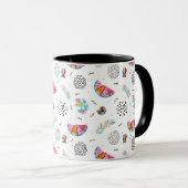 Mug Motif tropical d'été de style de Memphis (Devant droit)