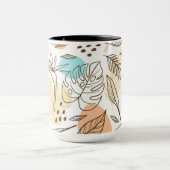 Mug Motif tropical d'été dessiné à la main (Centre)