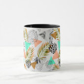Mug Motif tropical géométrique abstrait de feuille (Centre)