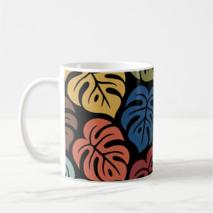 Mug Motif tropical Monstera