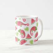 Mug Motif tropical sans couture avec cha d'aquarelle m (Devant droit)