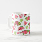 Mug Motif tropical sans couture avec cha d'aquarelle m (Devant gauche)