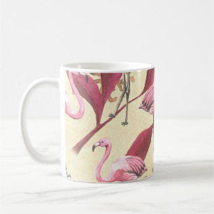 Mug Motif tropical sans couture avec flamant rose, lea