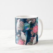 Mug Motif tropical sans couture avec perroquets. Vinta (Devant droit)
