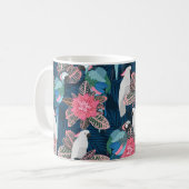 Mug Motif tropical sans couture avec perroquets. Vinta (Devant gauche)