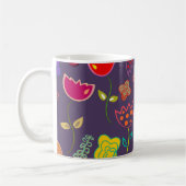 Mug Motif tulipe funky violet (Gauche)