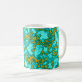 Mug Motif turquoise (Devant droit)