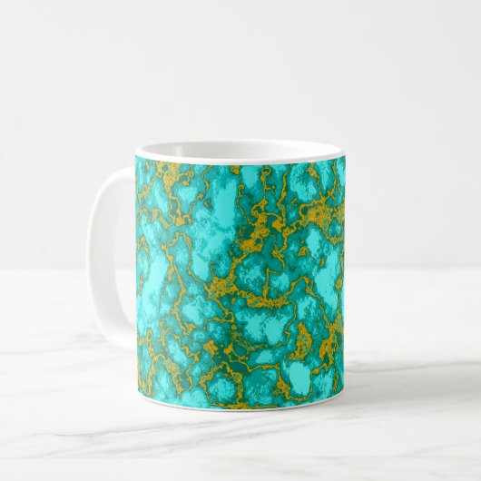 Mug Motif turquoise (Devant gauche)