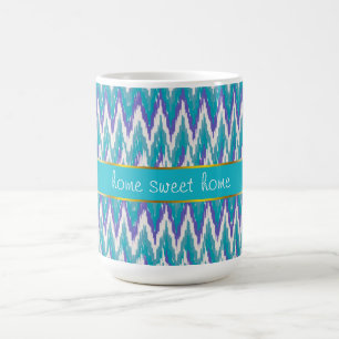 Mug motif turquoise et Amethyst iKat ZigZag