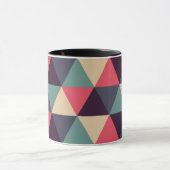 Mug Motif turquoise et rose de triangle (Centre)