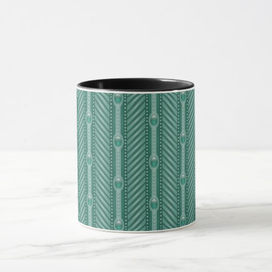 Mug Motif turquoise ornemental (Centre)