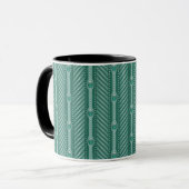 Mug Motif turquoise ornemental (Devant gauche)