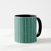 Mug Motif turquoise ornemental (Devant droit)