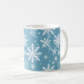 Mug Motif turquoise Snowflake (Devant droit)