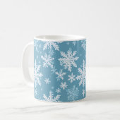 Mug Motif turquoise Snowflake (Devant gauche)